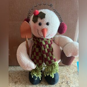 Christmas wintery snowman decor